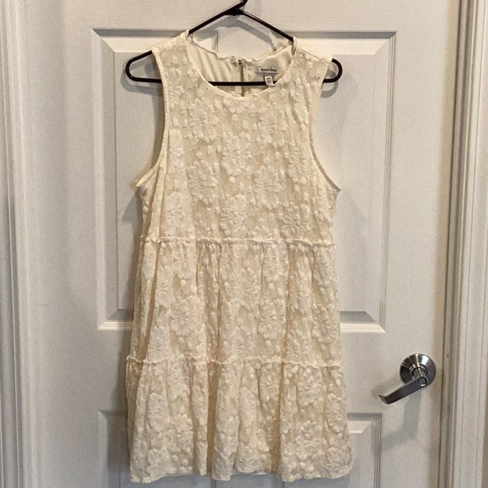 Speechless Cream Casual Dress